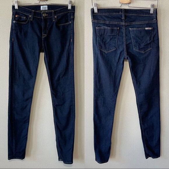 Hudson Dark Blue 8.5” Rise Skinny Jeans - Picture 1 of 11